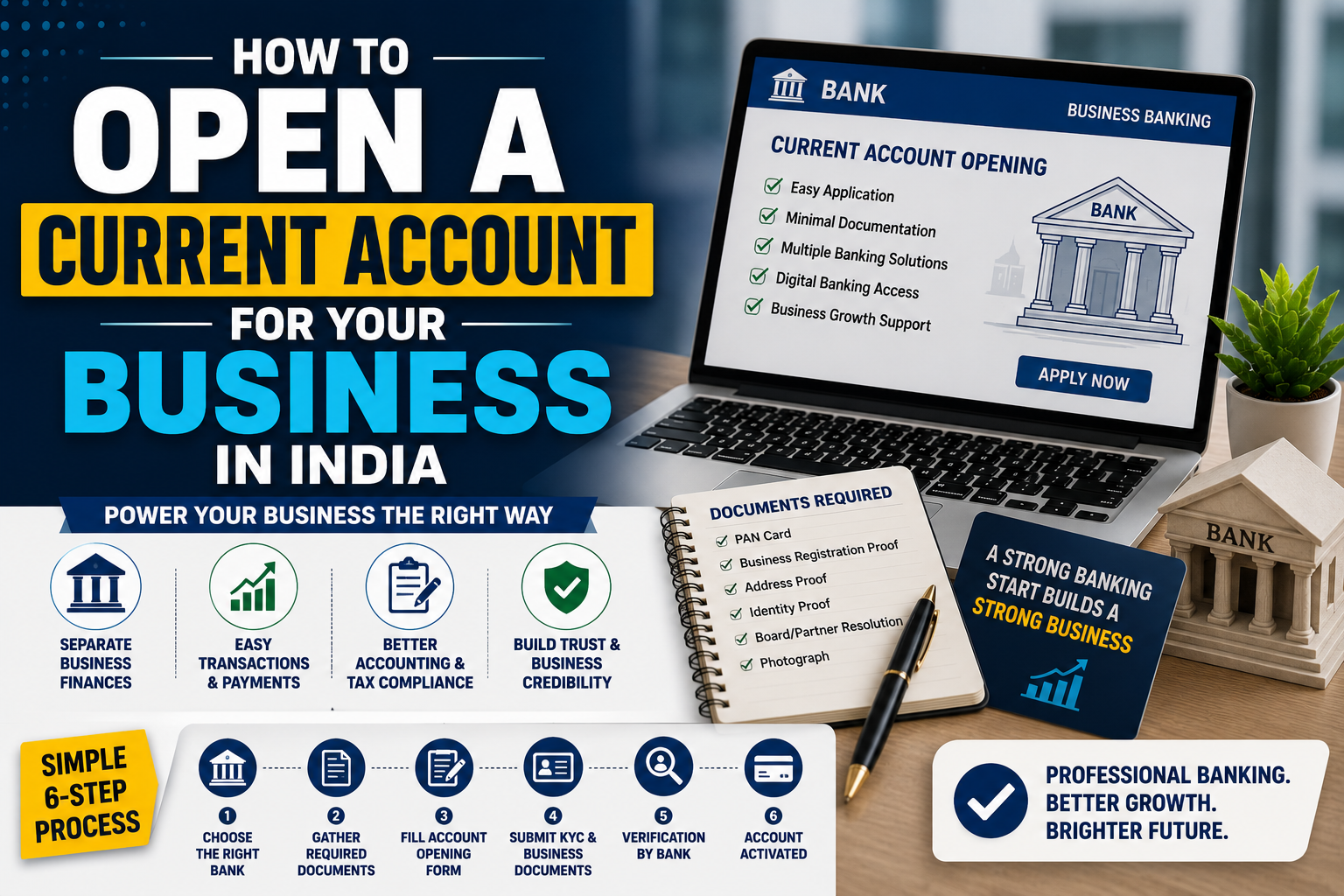 How to Open a Current Account for Your Business in India